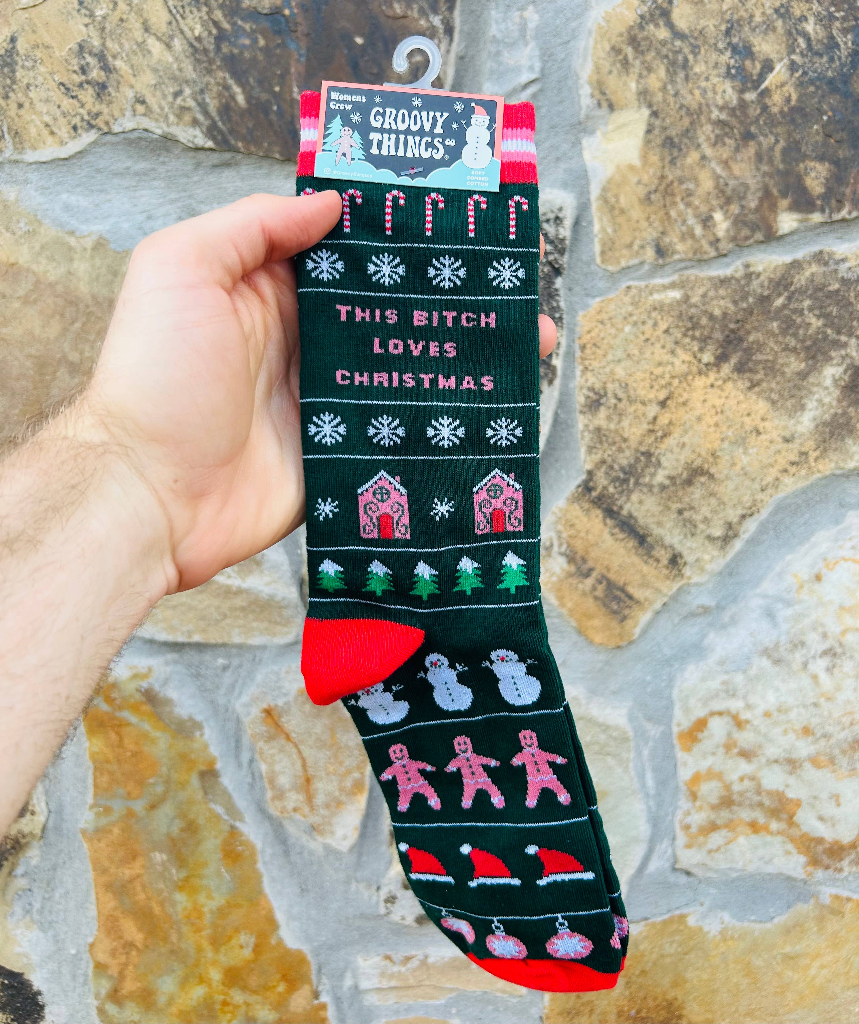 This Bitch Loves Christmas Women's Crew Socks